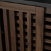 36" Mid Century Modern TV Stand Storage Cabinet - Black & Dark Walnut - WEF1772