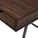 42" 3-Drawer Angled Front Desk - Dark Walnut - WEF1774