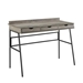 42" 3-Drawer Angled Front Desk - Grey Wash - WEF1775