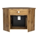48" Wood Corner Fireplace TV Stand - Barnwood - WEF1787