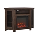 48" Wood Corner Fireplace TV Stand - Traditional Brown - WEF1792
