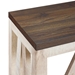 52" Rustic Entryway Table - Dark Walnut & White Oak  - WEF1796