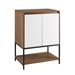 24" 2-Door Accent Cabinet with Lower Shelf - English Oak & Solid White - WEF1821