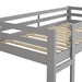 Solid Wood Low Loft Bed - Grey - WEF1864