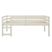 Solid Wood Low Loft Bed - White - WEF1866