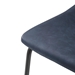 26" Faux Leather Counter Stool, Set of 2 - Navy Blue - WEF1883
