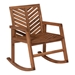 Outdoor Chevron Rocking Chair - Brown - WEF1892