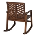Outdoor Chevron Rocking Chair - Dark Brown - WEF1893