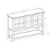 52" Transitional Wood Glass TV Stand Buffet - Antique White - WEF1915