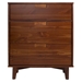 3 Drawer Mid Century Modern Wood Dresser - Walnut - WEF1936