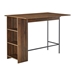 48" Counter Height Drop Leaf Table with Storage - Dark Walnut - WEF1950