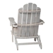 Patio Wood Adirondack Chair - White Wash - WEF1968