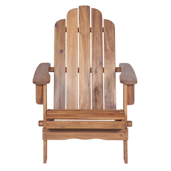 Acacia Wood Outdoor Patio Adirondack Chair - Brown 