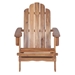 Acacia Wood Outdoor Patio Adirondack Chair - Brown - WEF1969