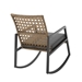 Modern Patio Rattan Rocking Chair - Light Brown & Grey - WEF1972