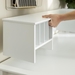 48" Modern Wood Computer Desk with Hutch - White - WEF2013
