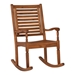 Solid Acacia Wood Outdoor Patio Rocking Chair - Brown - WEF2026