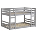 Low Wood Twin Bunk Bed - Grey - WEF2030