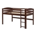 Solid Wood Low Loft Twin Bed - Walnut - WEF2034