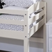 Solid Wood Low Loft Twin Bed - White - WEF2035