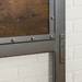 48" Industrial Queen Size Wood Metal Panel Headboard - Brown - WEF2043