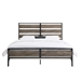 King Size Industrial Slat Bed - Grey Wash - WEF2045
