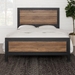 Industrial Queen Size Bed - Reclaimed Barnwood - WEF2056