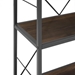 63" Rustic Industrial Bookcase - Dark Walnut - WEF2087