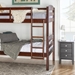 Solid Wood Twin over Twin Bunk Bed - Espresso - WEF2108