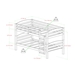 Solid Wood Twin over Twin Bunk Bed - White - WEF2112