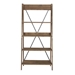 68" Solid Wood Ladder Bookshelf - Brown - WEF2124