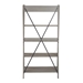 68" Solid Wood Ladder Bookshelf - Grey - WEF2125
