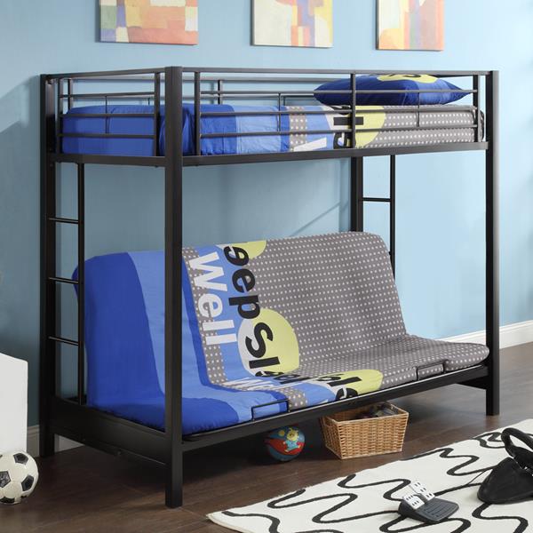 Walker Edison Furniture Premium Metal, Full On Metal Bunk Beds Black