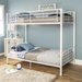 Premium Metal Twin over Twin Bunk Bed - White - WEF2139