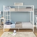 Premium Metal Twin over Twin Bunk Bed - White - WEF2139