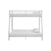 Premium Metal Twin over Full Bunk Bed - White - WEF2141