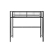 Premium Metal Twin Loft Bed - Black - WEF2163