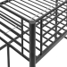 Premium Metal Twin Loft Bed - Black - WEF2163