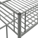 Premium Metal Twin Loft Bed - Silver - WEF2164