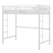 Premium Metal Twin Loft Bed - White - WEF2165