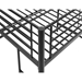 Premium Metal Full Size Loft Bed - Black - WEF2169
