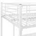 Premium Metal Full Size Loft Bed - White - WEF2171