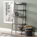 72" Industrial Ladder Bookcase - Grey Wash - WEF2172