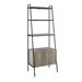 72" Industrial Wood Ladder Bookcase - Grey Wash - WEF2176