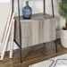 72" Industrial Wood Ladder Bookcase - Grey Wash - WEF2176