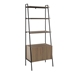72" Industrial Wood Ladder Bookcase - Mocha - WEF2177