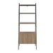72" Industrial Wood Ladder Bookcase - Mocha - WEF2177