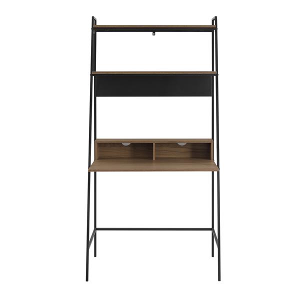 36" Modern Wood Ladder Computer Desk - Mocha  