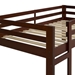 Solid Wood Triple Bunk Bed - Walnut - WEF2193
