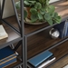 3-Piece Rustic Industrial Bookcase Set - Dark Walnut - WEF2214
